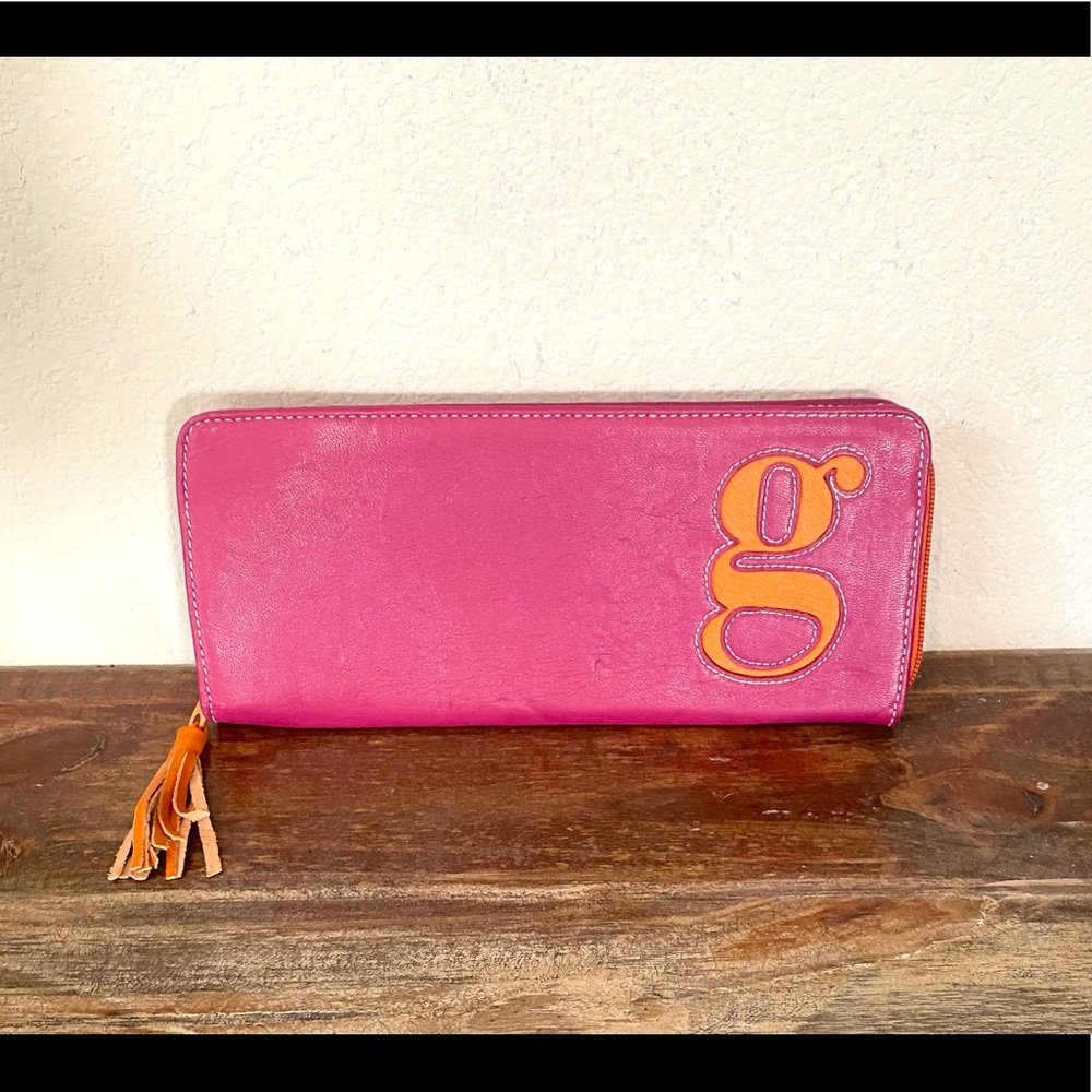 NWOT Jam by Jana Feifer genuine leather wallet/clutch. Sz 10x5